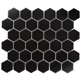 tile matte hexagon mosaic hex merola
