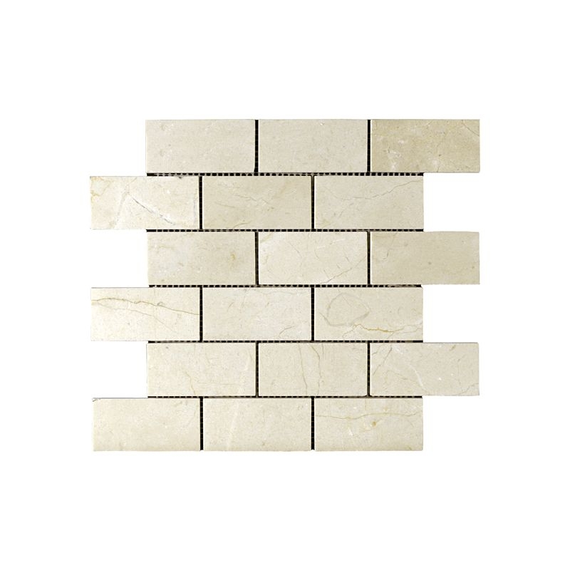 Crema Marfil 2x4 Brick Pattern Polished | Unique Tile & Stone | S