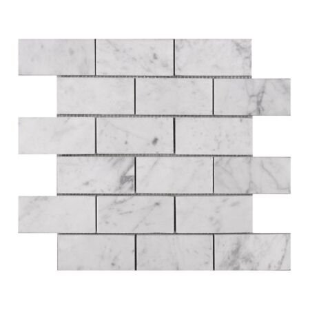 Bianco Carrara 2x4 Honed Mosaic