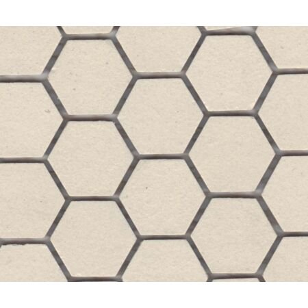 Pro Unglazed White Hexagon Mosaic 1 inch