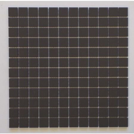 Pro Unglazed Black Squares Mosaic 1x1