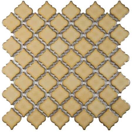 Moroccan Zellige Porcelain Mosaic Tan