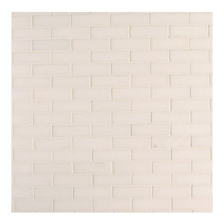 Thassos Mini Brick Mosaic Polished