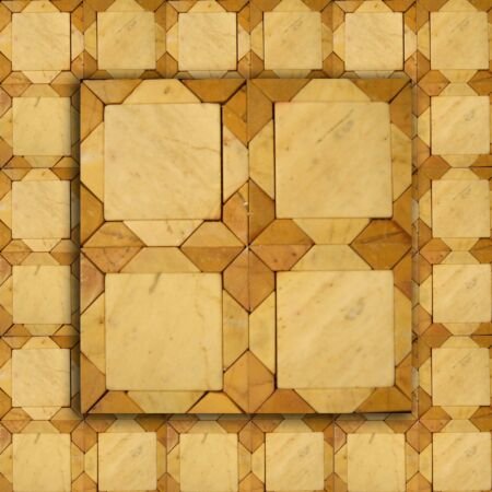 Giallo Antico Floral Pattern  