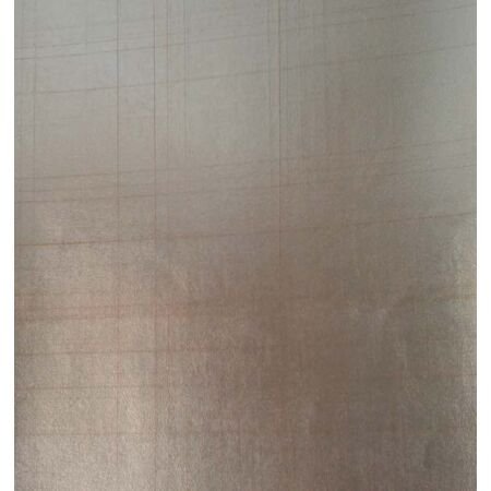 Japanese Gilded Silver Leaf with Lines Wallcovering on Vinyl 