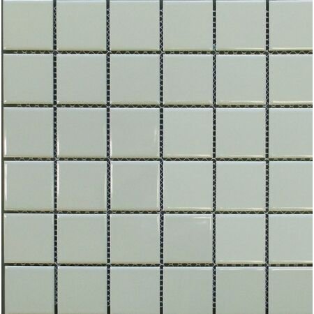 Glossy Grey 2 x 2 Porcelain Mosaic