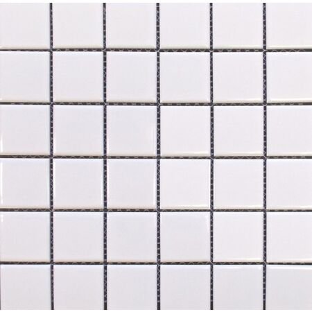 Pro Glossy White 2 x 2 Porcelain Mosaic