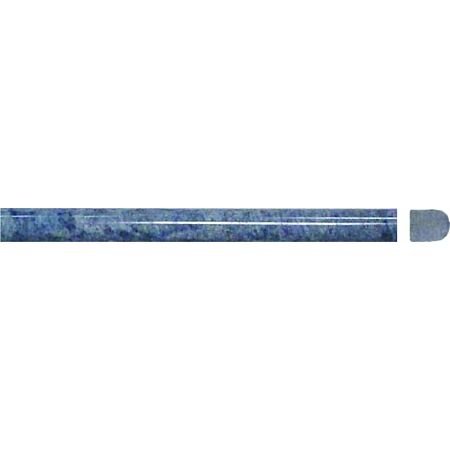 Blue Macauba  Pencil Molding Polished 12x3/4