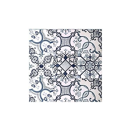 Patchwork Mixed 8x8 Blue Handpainted Ceramic Tile