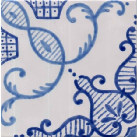 Ravello Blue Handpainted Ceramic Tile