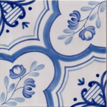 Amalfi Blue Handpainted Ceramic Tile