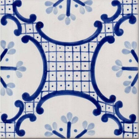 Cetara Blue Handpainted Ceramic Tile
