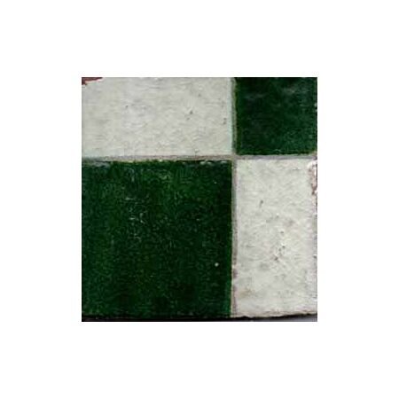Zellige Balien Green Hand Painted Ceramic Tile 4x4
