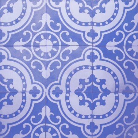 Portuguese Blue Cement Tile