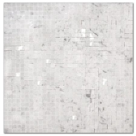 Carrara Marble 3/8x3/8 Polished