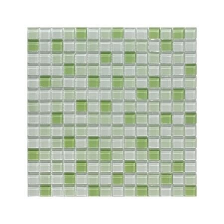 Bottle Green Mix Glass Pool Mosaic Squares 3/4x3/4