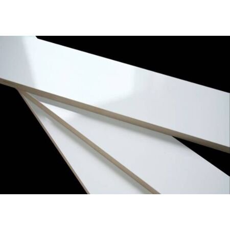 White Rectified Ceramic Tile 4x24 
