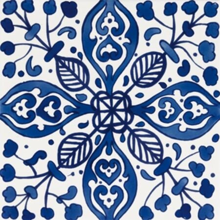 ALMASSERAMUR Antique Replica 8x8 Hand Painted Tile