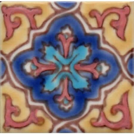 San Diego Yellow Cabochon Ceramic Tile 2x2 Corner