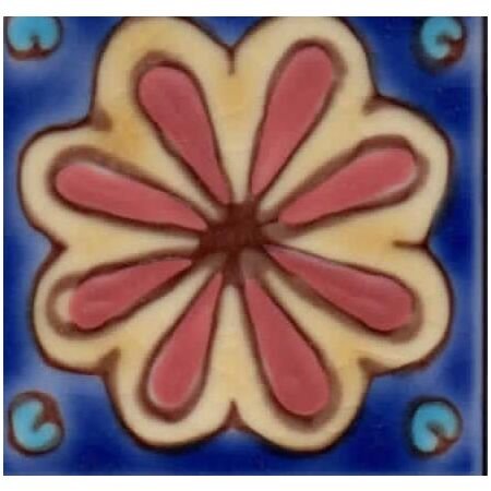 Sonora Yellow Cabochon Ceramic Tile 2x2 Corner