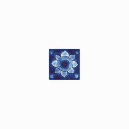Maya Blue Cabochon Ceramic Tile 2x2 Corner