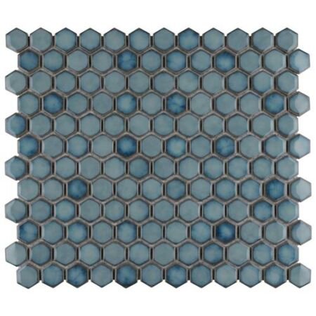 Bali Blue Hexagon 1 in Glossy