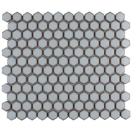 Bali White Hexagon 1 in Glossy