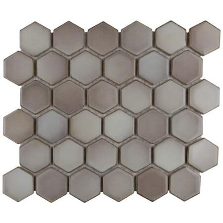Bali Taupe Hexagon 2 in Glossy