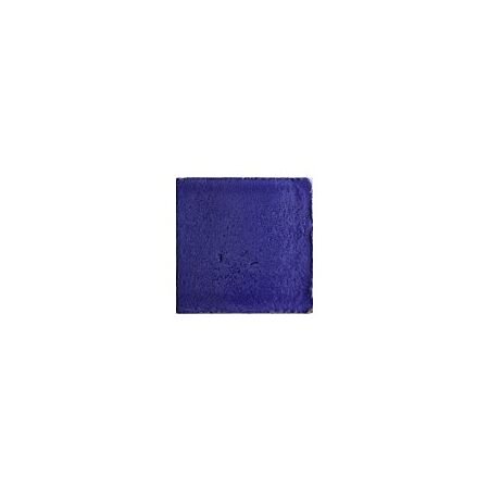 Zellige Solid Blue Hand Painted Ceramic Tile 4x4