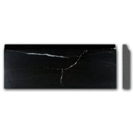 Nero Marquina Base Molding Honed 5x12
