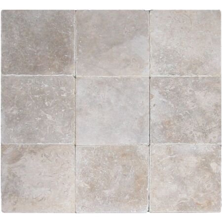 Tumbled Jerusalem Grey Limestone Tile 12x12