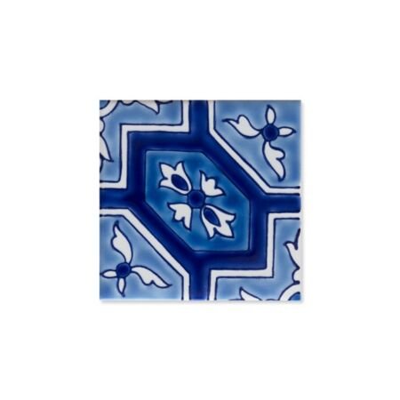 Acapulco Blue Handpainted Ceramic Tile