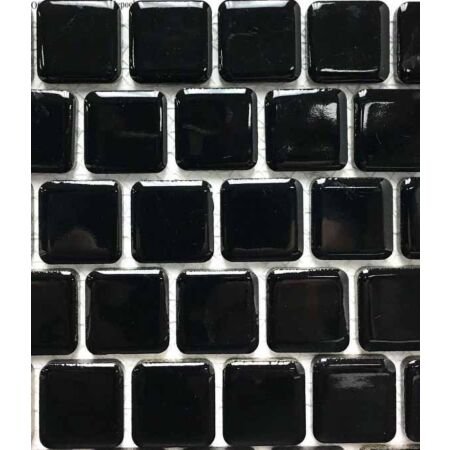 Pro Glossy Black 1x1 Brick Porcelain Mosaic