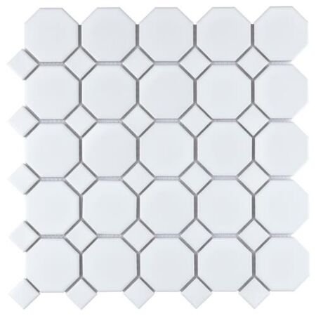 Colonial Octagon and Dot with White Dot