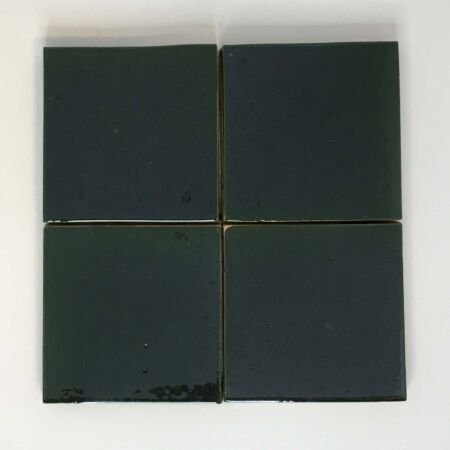 Dark Forest Green Zellige 4x4