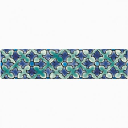 Maya Green Border Ceramic Tile 2x8