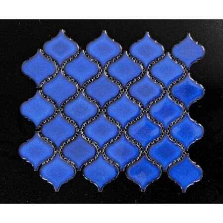 Pro Moroccan Lantern Porcelain Mosaic Cobalt Blue