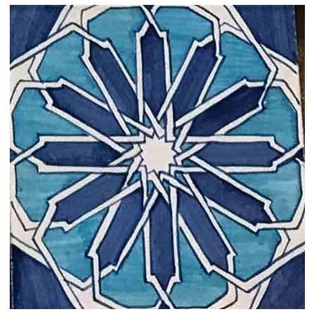Marrakech Blue 6x6 Lavastone