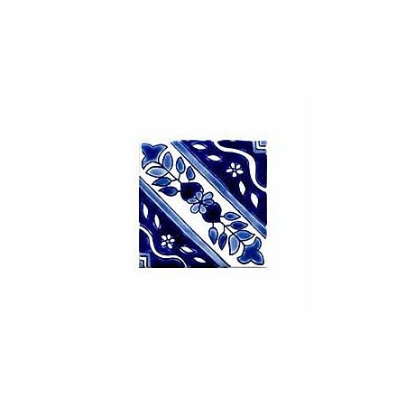 Condessa Blue Hand painted Tile 4x4 