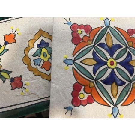 Custom Sample Tile Handpainted Porcelain