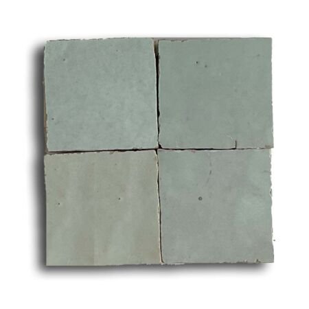 Moroccan Zellige Light Green 4x4