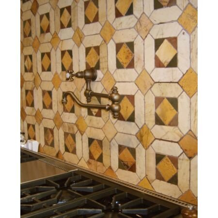 Giallo Antico Losange and Triangle Pattern