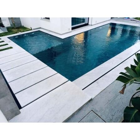 Grey Thala Pavers and Pool Coping