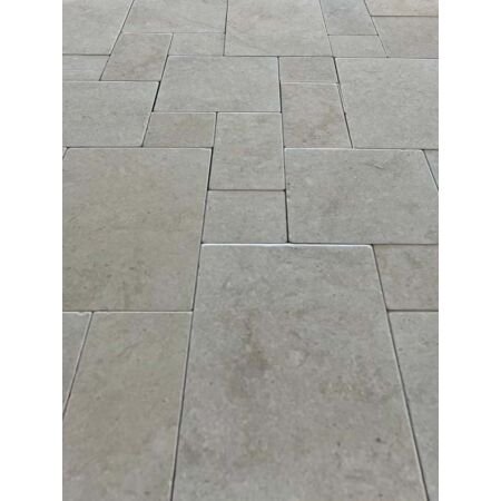 Beige Thala Limestone Tumbled Versailles Pattern (Full Container Only)