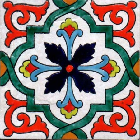Artisan San Diego Orange Porcelain Pool Tiles 6x6 