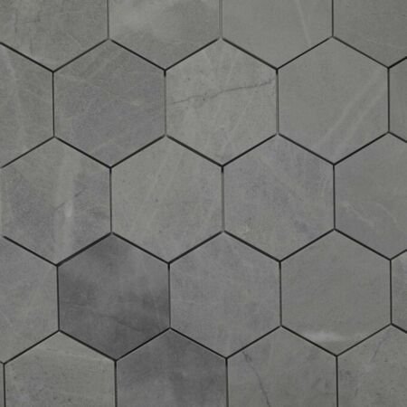 Honed Blue de Savoie 5 inch Hexagon
