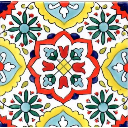 Tunisian Artisanale Riveria 6x6 Ceramic Tile 