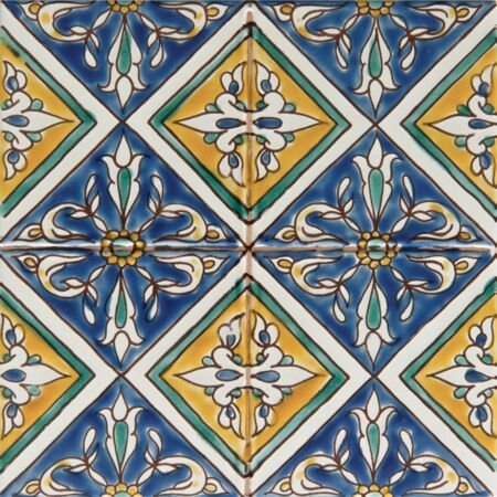 BOUJAAFAR Handpainted Ceramic Tile
