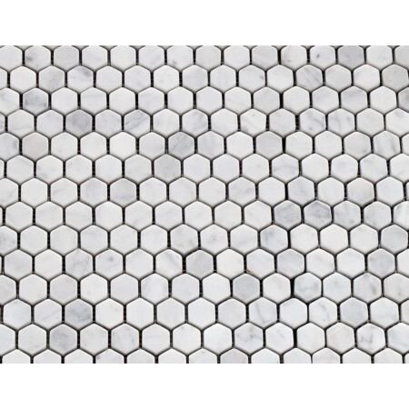 Bianco Carrara Hexagon Tumbled