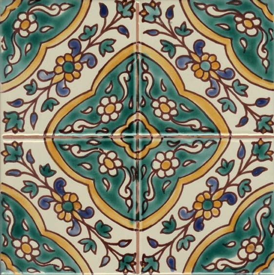 Beltile Maadnoussi Handpainted Ceramic Tile - 8x8 - BelTile Call 866 ...